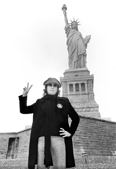 ジョン・レノン - 自由の女神、NYC - 1974年 – FAB４ギャラリー 