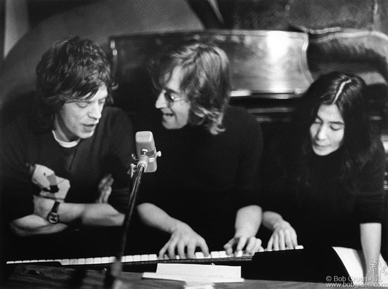 ミック・ジャガー、ジョン・レノン＆ヨーコ - NYC - 1972年