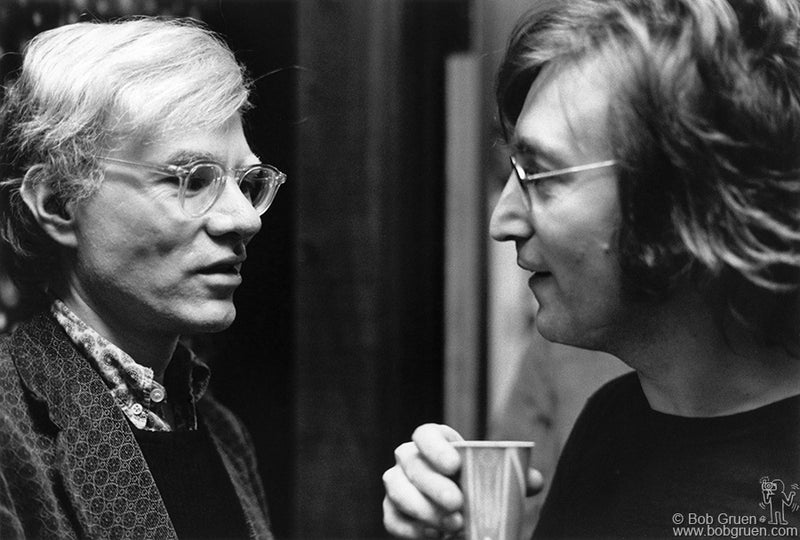 ジョン・レノン＆アンディ・ウォーホール - NYC - 1972年