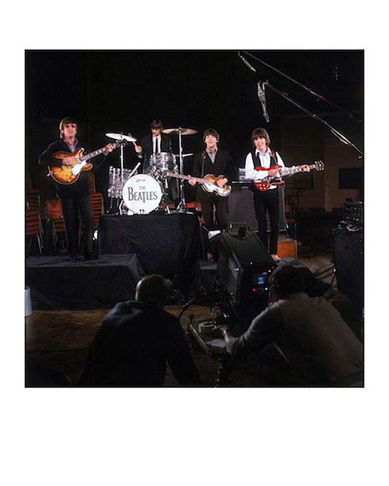 写真「ビートルズ - アビイ・ロード・スタジオ - 1966年」【オリジナル・プリント／ロバート・ウィテカー・フォトグラフィーのエンボス入り】